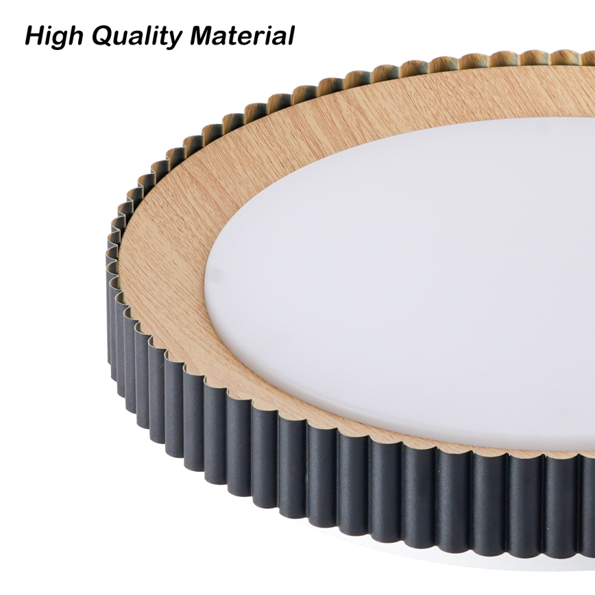 Brilagi - NEXO LED dimmelhető mennyezeti lámpa LED/48W/230V 3000-6000K fekete átm. 43 cm + távirányító