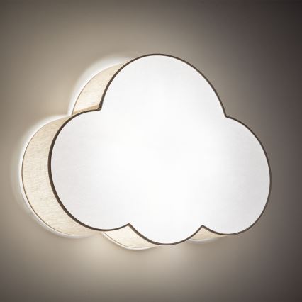 Brilagi - NIMBUS gyerekszoba mennyezeti lámpa 4xE27/15W/230V 46x63 cm bézs