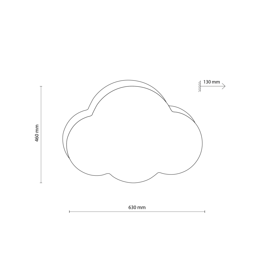 Brilagi - NIMBUS gyerekszoba mennyezeti lámpa 4xE27/15W/230V 46x63 cm bézs