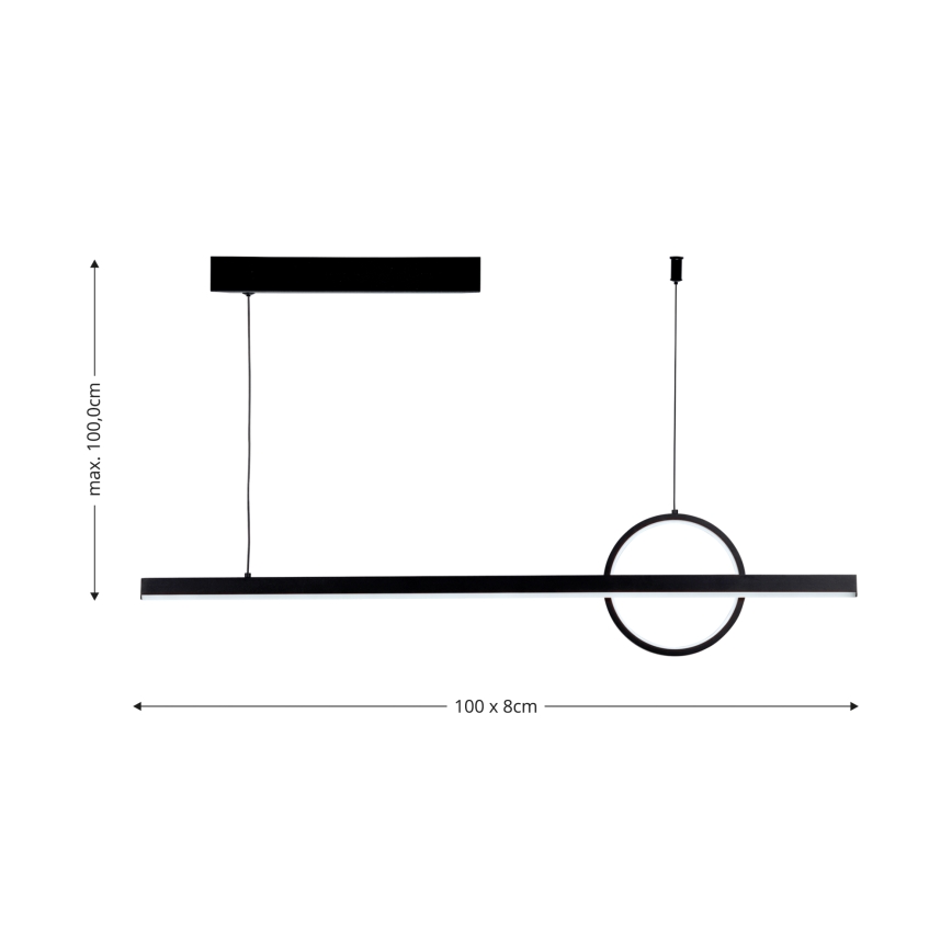 Brilagi - LED dimmelhető függeszték kábellel NIVIO LED/20W/230V 3000-6000K + távirányító