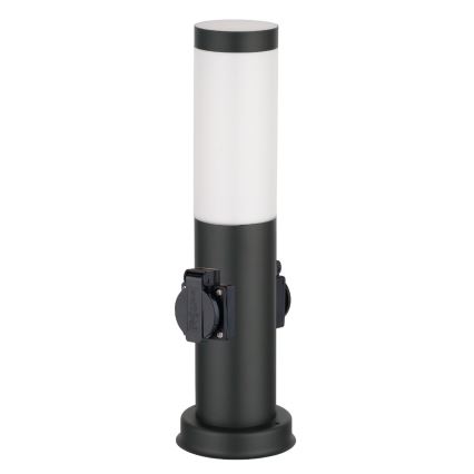 Brilagi - Kültéri lámpa 2 db SCHUKO aljzattal NOVA 1xE27/15W/230V 40 cm IP44 fekete