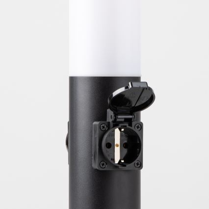 Brilagi - Kültéri lámpa 2 db SCHUKO aljzattal NOVA 1xE27/15W/230V 40 cm IP44 fekete