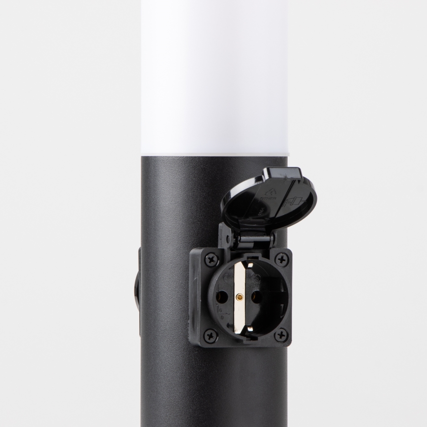 Brilagi - Kültéri lámpa 2 db SCHUKO aljzattal NOVA 1xE27/15W/230V 40 cm IP44 fekete