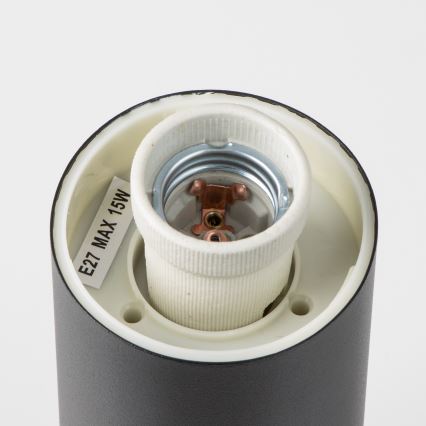 Brilagi - Kültéri lámpa 2 db SCHUKO aljzattal NOVA 1xE27/15W/230V 40 cm IP44 fekete
