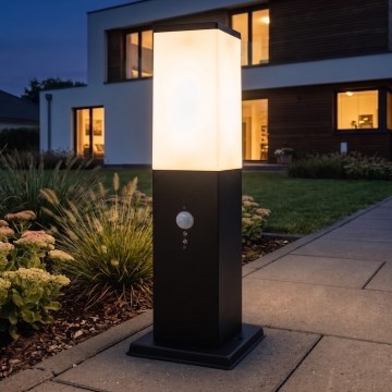 Brilagi - NOVA kültéri lámpa érzékelővel 1xE27/15W/230V 40 cm IP44 fekete