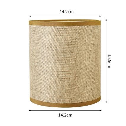 Brilagi - Univerzális NUBILA E27 lámpabúra 15,5x14 cm világosbarna