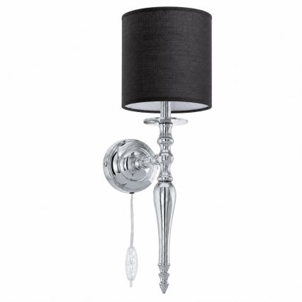 BRILAGI - NUBILA fali lámpa 1xE27/60W/230V fényes króm/fekete