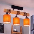 Brilagi - NUBILA felületre szerelhető csillár 3xE27/60W/230V fenyő/narancssárga