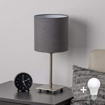 Brilagi - NUBILA LED asztali lámpa 1xE27/60W/230V, antracit