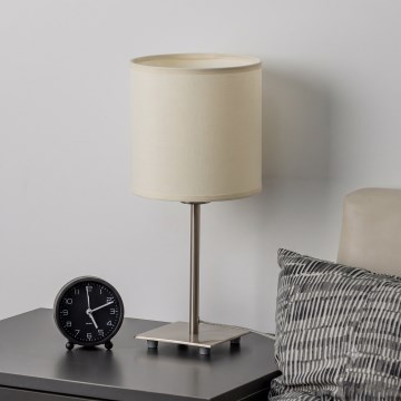 Brilagi - NUBILA LED asztali lámpa 1xE27/60W/230V krémszínű