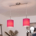 Brilagi - NUBILA LED csillár kábelen 2xE27/60W/230V rózsaszín