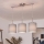 Brilagi - NUBILA LED csillár kábelen, 3xE27/60W/230V, világosszürke