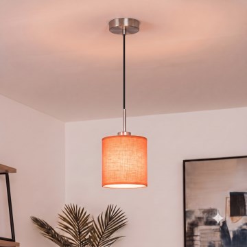 Brilagi - NUBILA LED csillár zsinóron 1xE27/60W/230V átm. 14 cm fekete/narancssárga