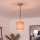Brilagi - NUBILA LED csillár zsinóron 1xE27/60W/230V átm. 14 cm fekete/narancssárga