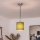 Brilagi - NUBILA LED csillár zsinóron 1xE27/60W/230V, átm. 14 cm, fekete/zöld
