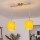 Brilagi - NUBILA LED csillár zsinóron 2xE27/60W/230V sárga