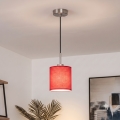 Brilagi - NUBILA LED függeszték zsinóron 1xE27/60W/230V, Ø 14 cm, fekete/piros