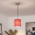 Brilagi - NUBILA LED függeszték zsinóron 1xE27/60W/230V, Ø 14 cm, fekete/piros