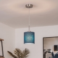 Brilagi - NUBILA LED függőlámpa kábelen 1xE27/60W/230V, átmérő 14 cm, sötétkék