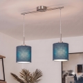 Brilagi - NUBILA LED függőlámpa zsinóron 2xE27/60W/230V sötétkék