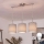Brilagi - NUBILA LED kábeles csillár 3xE27/60W/230V szürke