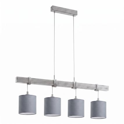 Brilagi - NUBILA LED kábeles csillár 4xE27/60W/230V szürke
