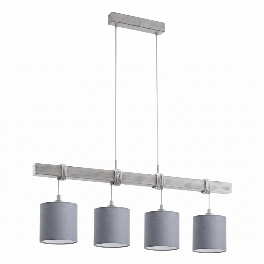 Brilagi - NUBILA LED kábeles csillár 4xE27/60W/230V szürke