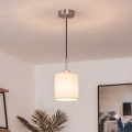 Brilagi - NUBILA LED kábeles függeszték 1xE27/60W/230V, átm. 14 cm, fekete/krém