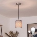 Brilagi - NUBILA LED kábeles függeszték 1xE27/60W/230V, átm. 14 cm, fekete/szürke