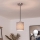 Brilagi - NUBILA LED kábeles függeszték 1xE27/60W/230V, átm. 14 cm, fekete/szürke