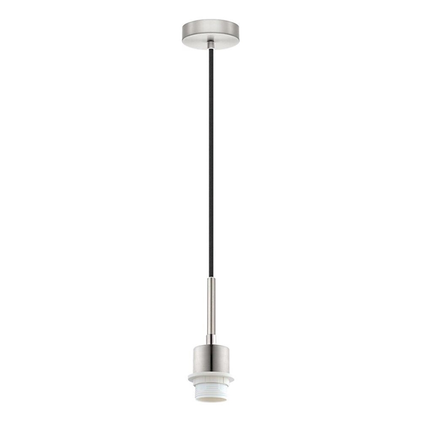 Brilagi - NUBILA LED kábeles függeszték 1xE27/60W/230V, átm. 14 cm, fekete/szürke