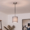 Brilagi - NUBILA LED kábeles függeszték 1xE27/60W/230V Ø 14 cm fekete/világosszürke