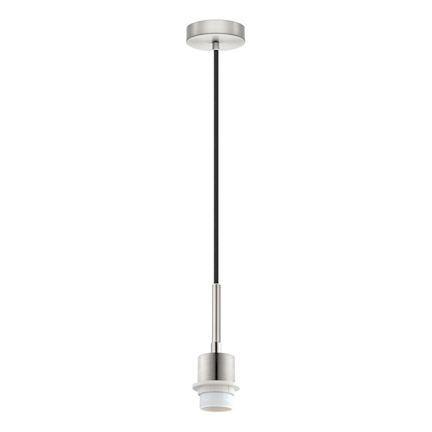 Brilagi - NUBILA LED kábeles függeszték 1xE27/60W/230V Ø 14 cm fekete/világosszürke