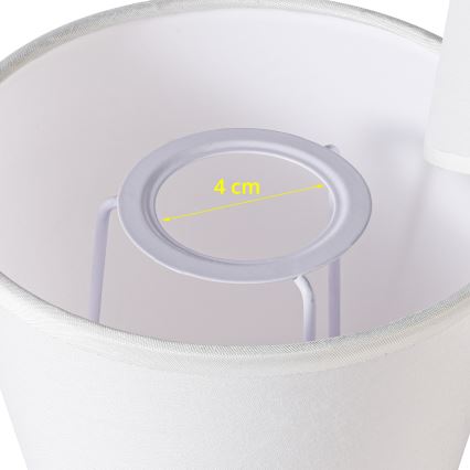 Brilagi - Univerzális NUBILA E27 lámpabúra 13x9 cm fehér