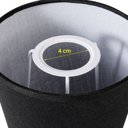 Brilagi - Univerzális lámpabúra NUBILA E27 13x9 cm fekete