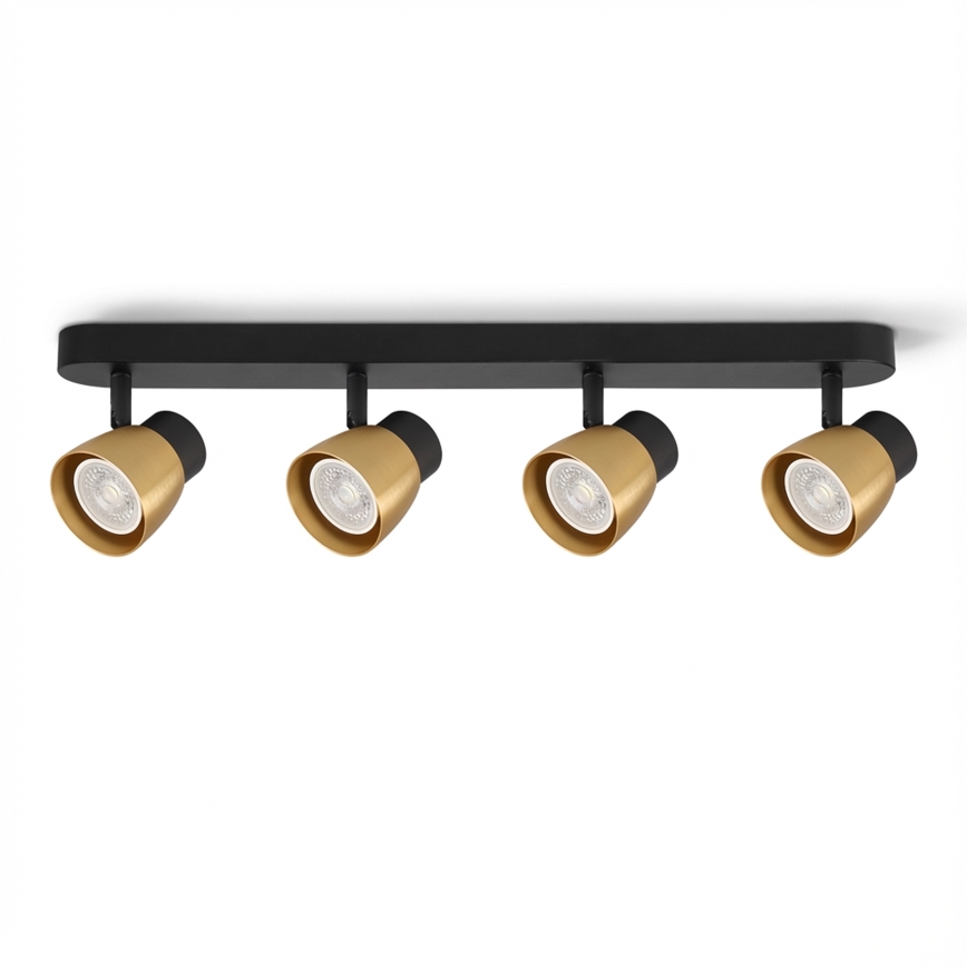 Brilagi - NUGGET spotlámpa 4xGU10/30W/230V fekete/arany