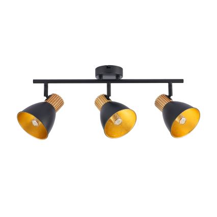 Brilagi - ODENSE 3xE14/10W/230V spotlámpa, fa/fekete