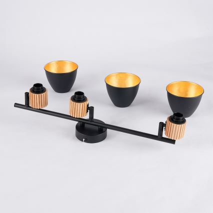 Brilagi - ODENSE 3xE14/10W/230V spotlámpa, fa/fekete