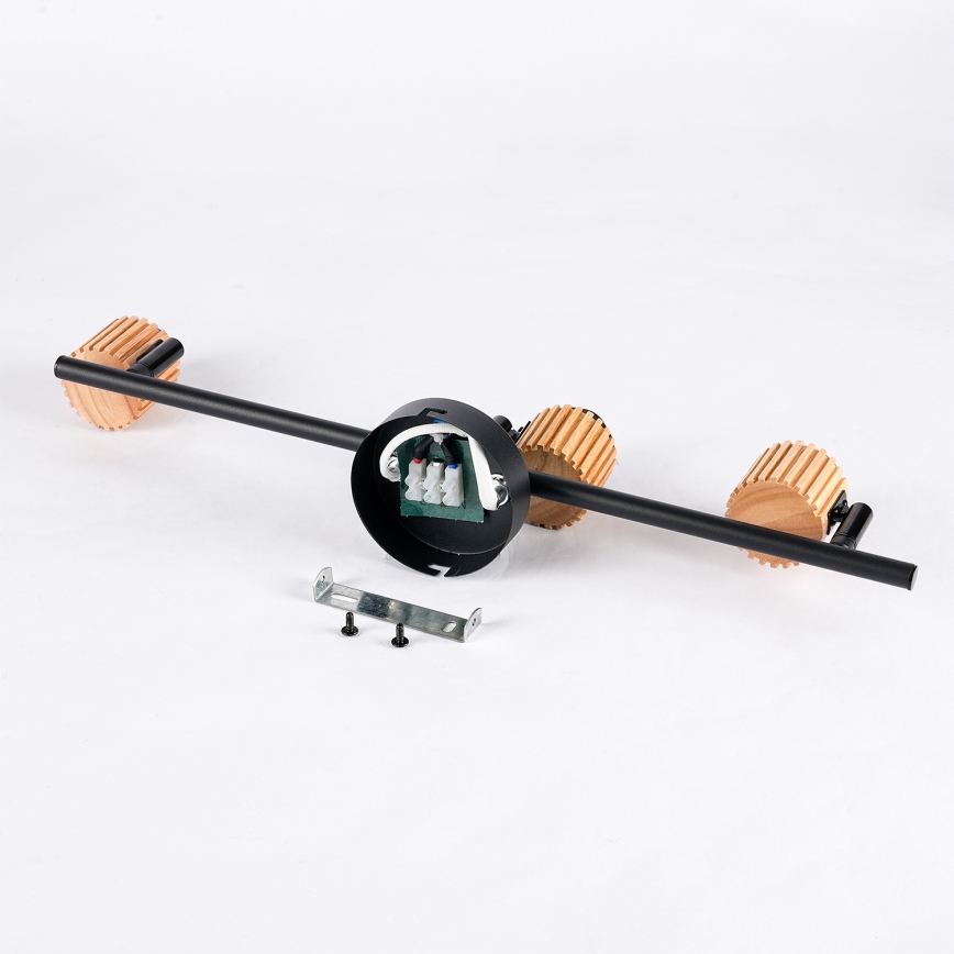 Brilagi - ODENSE 3xE14/10W/230V spotlámpa, fa/fekete