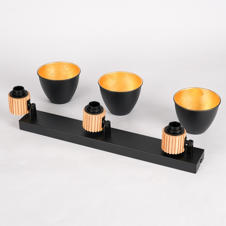 Brilagi - ODENSE irányítható spotlámpa 3xE14/10W/230V fa/fekete