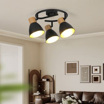 Brilagi - ODENSE spotlámpa 3xE14/10W/230V fa/fekete