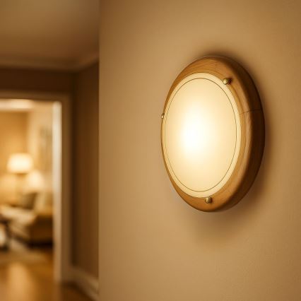 Brilagi - ORBIS mennyezeti lámpa 1xE27/60W/230V átm. 30 cm fenyő