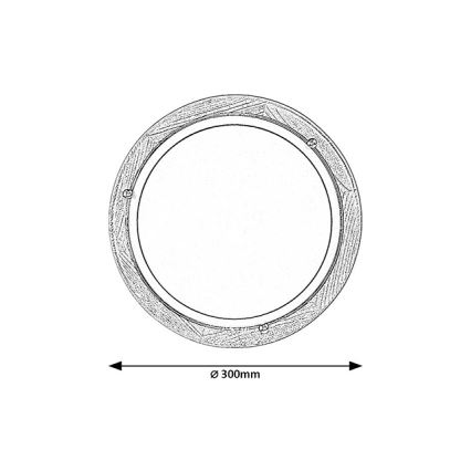 Brilagi - ORBIS mennyezeti lámpa 1xE27/60W/230V átm. 30 cm fenyő