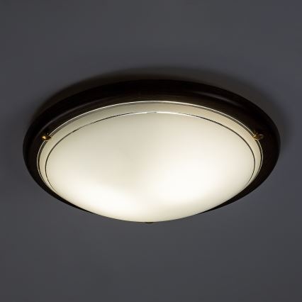 Brilagi - ORBIS mennyezeti lámpatest 2x E27/60W/230V, átm. 38 cm, fenyő