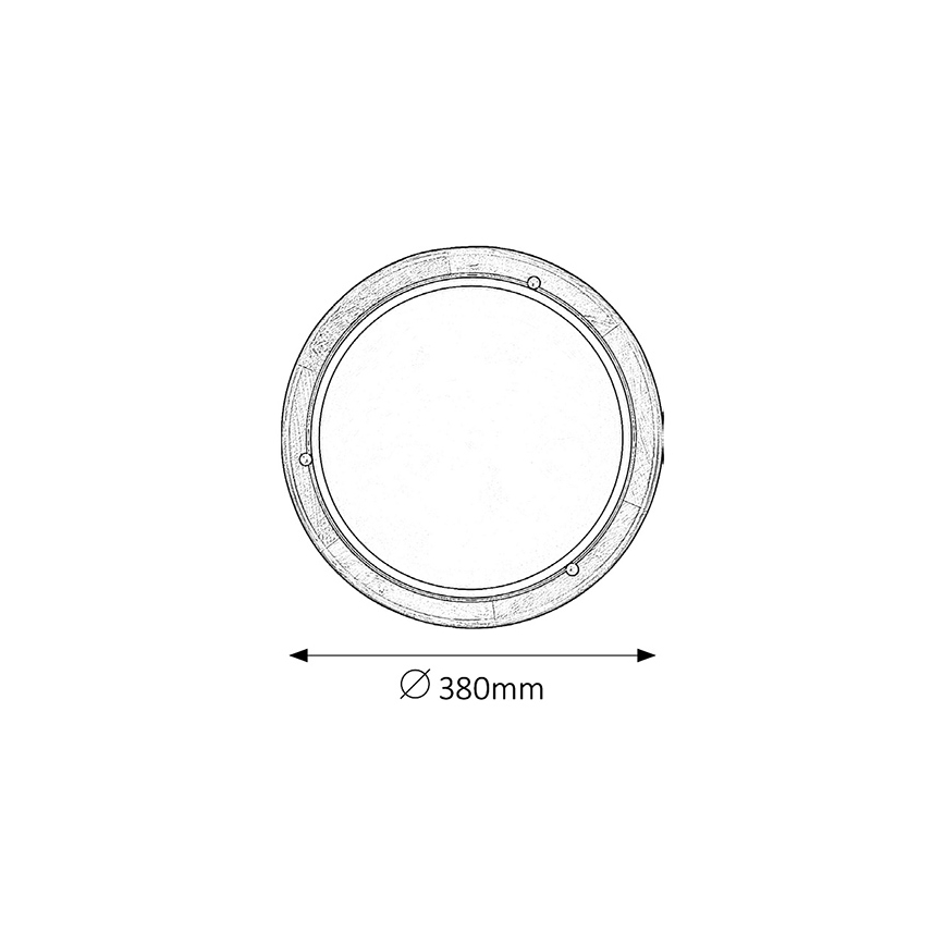 Brilagi - ORBIS mennyezeti lámpatest 2x E27/60W/230V, átm. 38 cm, fenyő