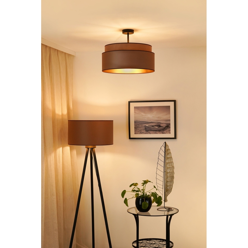 Brilagi - OREGON VEGE mennyezeti lámpa 1xE27/15W/230V átmérő 45 cm barna