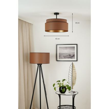 Brilagi - OREGON VEGE mennyezeti lámpa 1xE27/15W/230V átmérő 45 cm barna