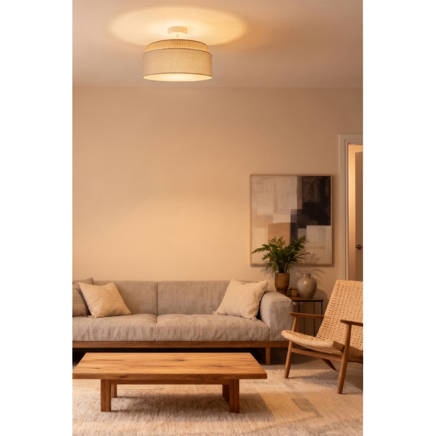 Brilagi - PADOVA felületre szerelhető csillár 1xE27/60W/230V, Ø 40 cm, bézs