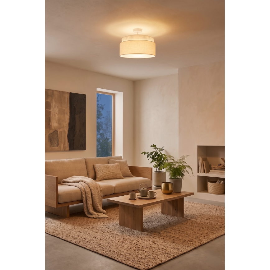 Brilagi - PADOVA felületre szerelt csillár 1x E27/60W/230V Ø 40 cm krémszínű
