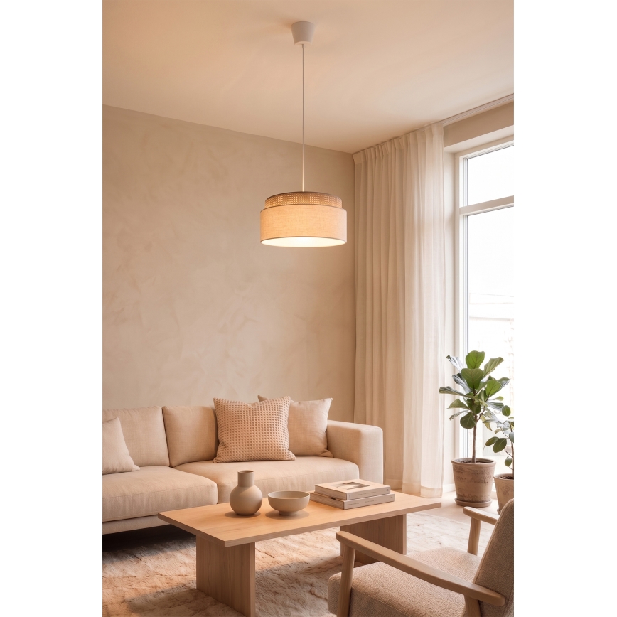 Brilagi - PADOVA kábeles függeszték 1xE27/60W/230V átm. 40 cm bézs